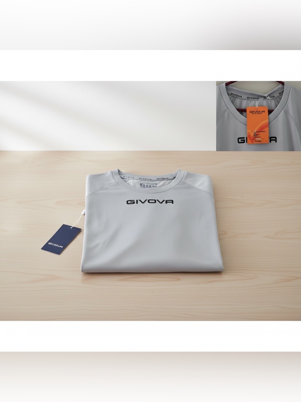 Givova Gray Athletic Performance Shirt Men XL NWT